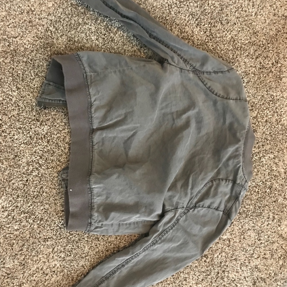 Gray fabric jacket😇